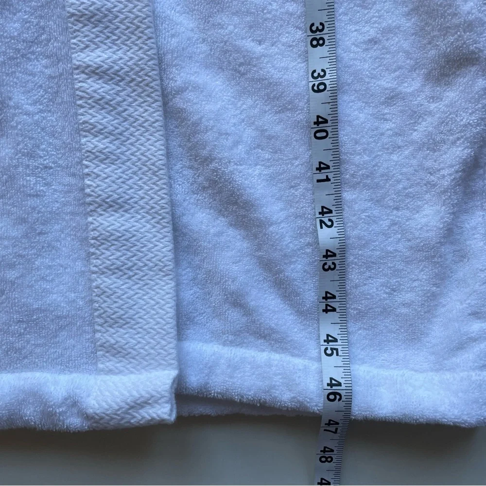 Crate&Barrel White Plush Bathrobe - Picture 5 of 7